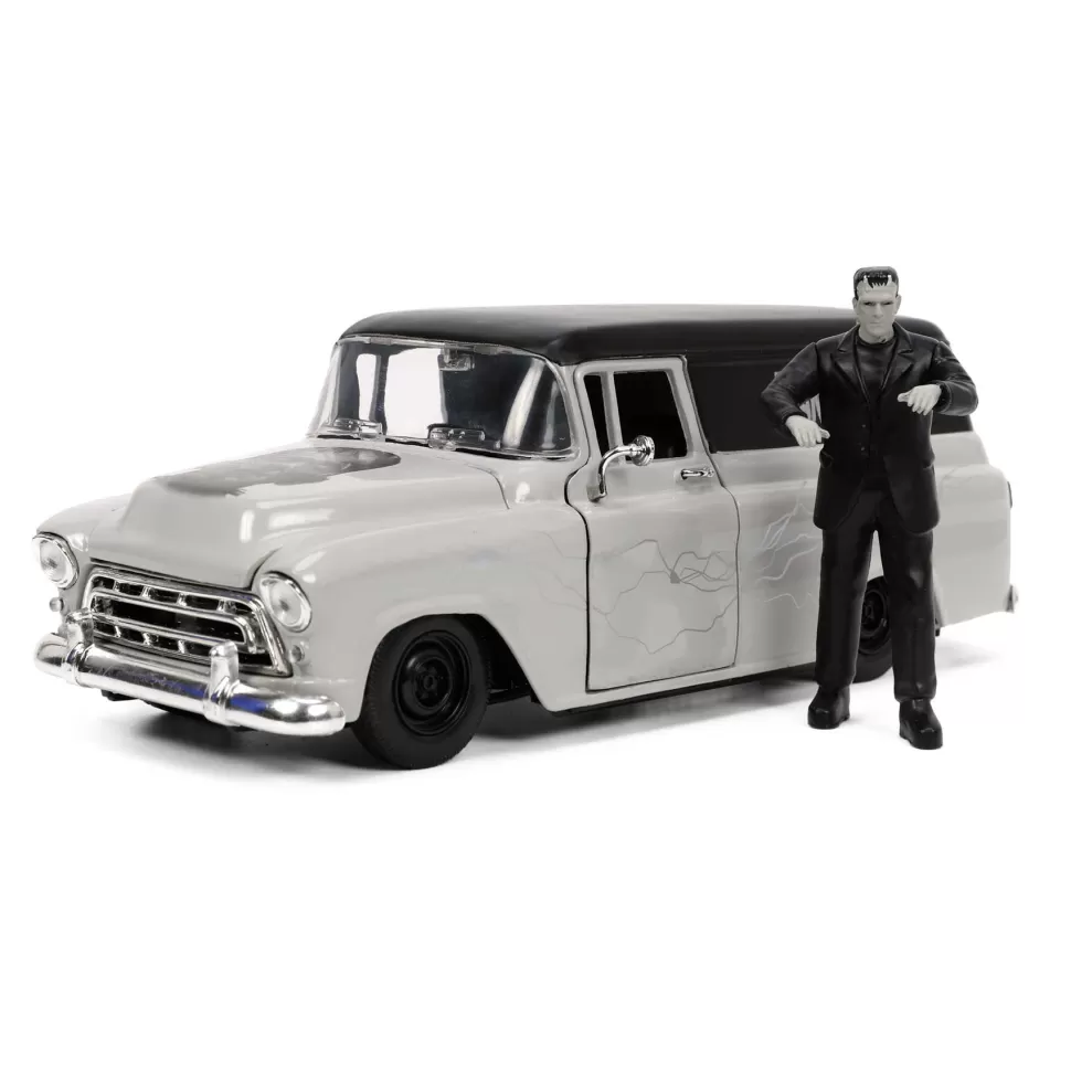 Películas y Series Figuras Y Minimundos^Frankenstein Chevy Suburban Delivery 1957 Con Figura