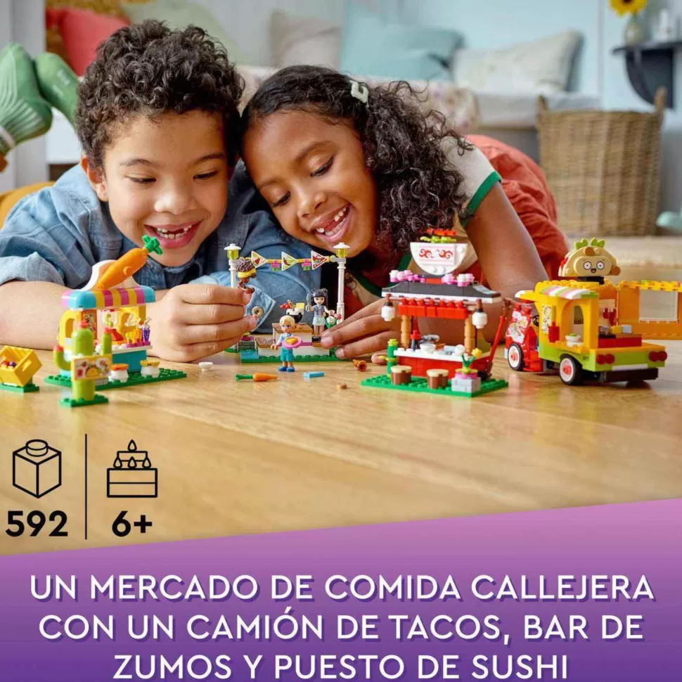 * Juegos De Construcción^ Friends 41701 Mercado De Comida Callejera