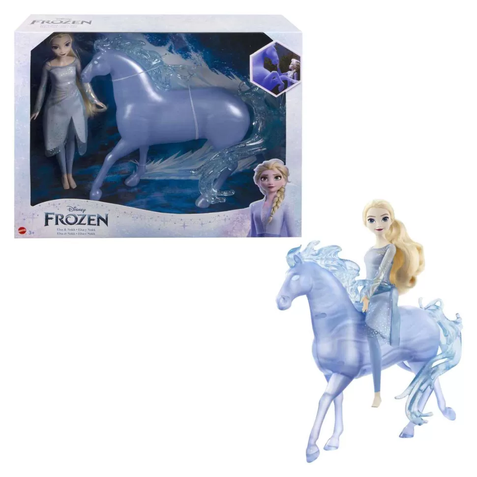 Frozen 2 Elsa Y Nokk Muneca Rubia Con Vestido Y Caballo De Juguete 3 Anos (Mattel Hlw58)* Muñecas