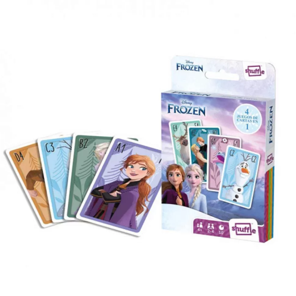 Frozen Baraja De Cartas Infantil 4En1* Juegos De Mesa