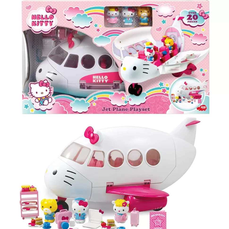 Hello Kitty Avion Con Figuras* Figuras Y Minimundos