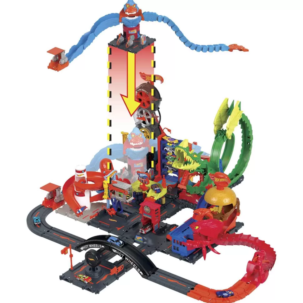 Hot Wheels City El Ataque Del Gorila Pista Para Coches De Juguete 4 Anos* Vehículos Y Radio Control