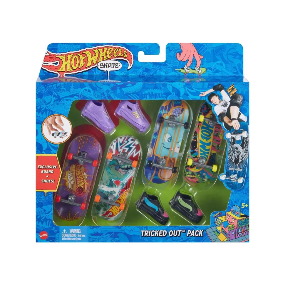 Hot Wheels Pack 4 Skates Modelos Surtidos 5 Anos* Vehículos Y Radio Control