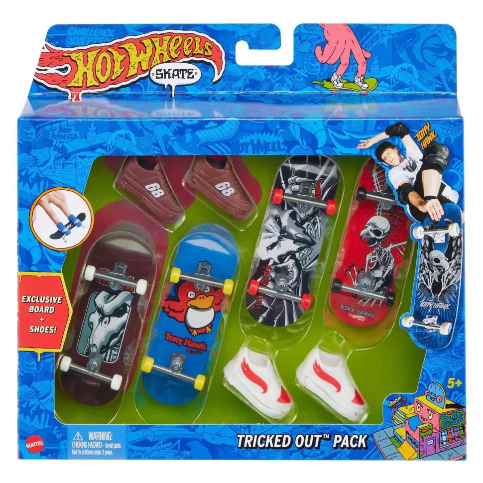 Hot Wheels Pack 4 Skates Modelos Surtidos 5 Anos* Vehículos Y Radio Control