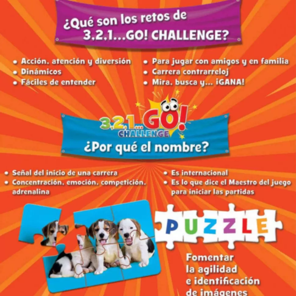 Educa Borras Juego 321... Go! Challenge Puzzle* Juegos De Mesa