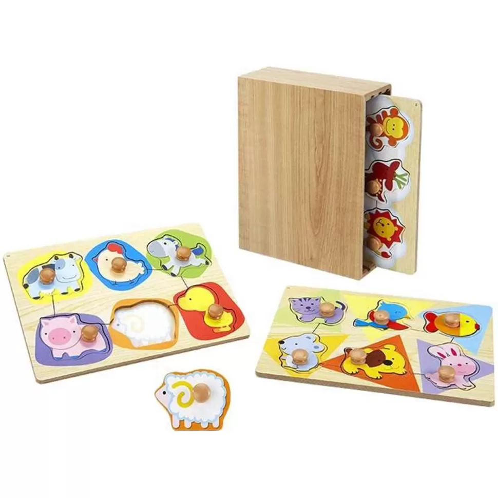 Infant Planet Juego De 3 Encajes De Madera | Juguetes De Madera* Juguetes De Madera