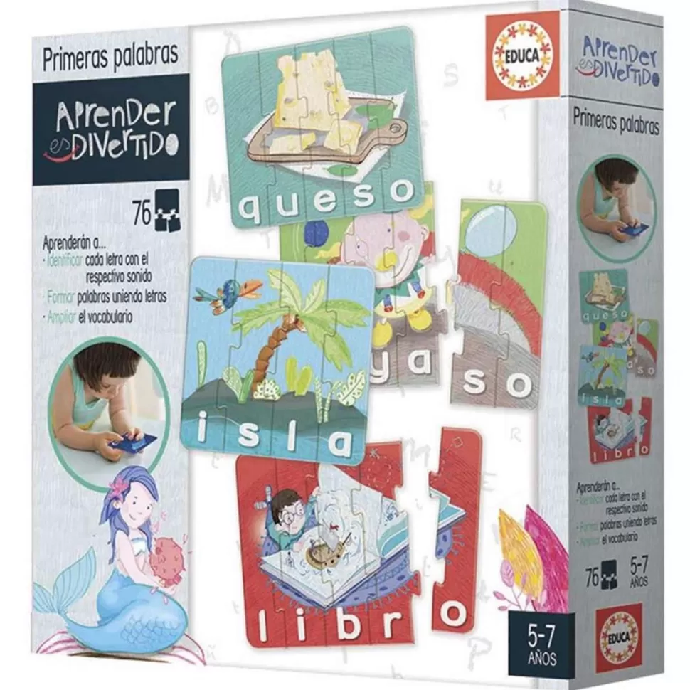 Educa Borras Juego Educativo Primeras Palabras* Puzzles Y Educativos