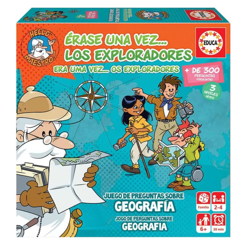 Educa Borras Juego Erase Una Vez... Los Exploradores Geografia* Puzzles Y Educativos