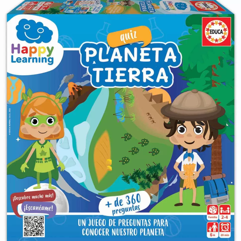 Educa Borras Juego Quiz La Tierra Happy Learning* Puzzles Y Educativos