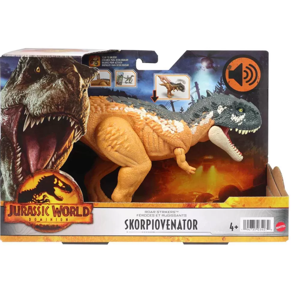 Jurassic World Dinosaurio Ruge Y Golpea Skorpiovenator* Figuras Y Minimundos