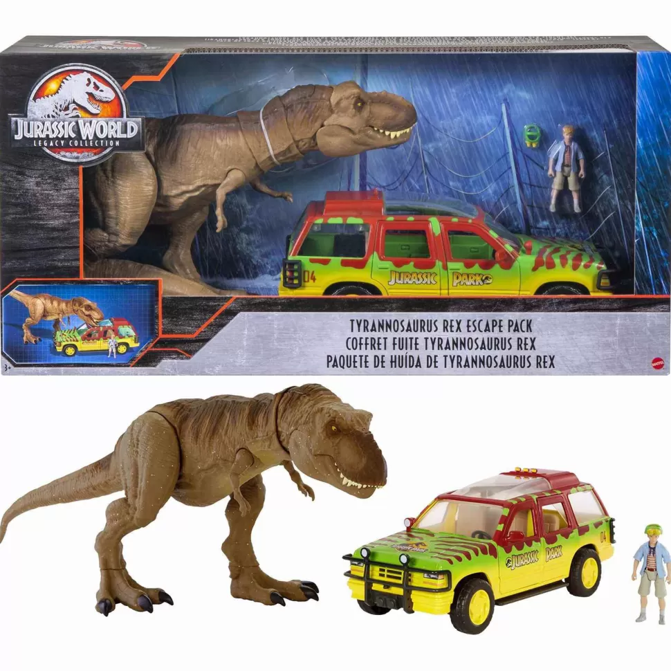 Jurassic World Figuras Y Minimundos^ Dinosaurio T-Rex Atado Coleccion Legacy Figura Para Ninos Mattel Gwn38