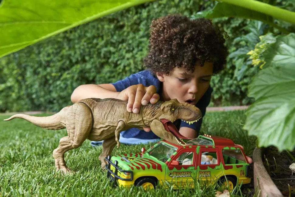 Jurassic World Figuras Y Minimundos^ Dinosaurio T-Rex Atado Coleccion Legacy Figura Para Ninos Mattel Gwn38