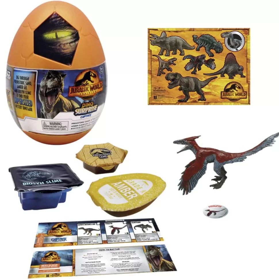 Jurassic World Figuras Y Minimundos^ Dominion Captivz Dino Surprise Edicion Sorpresa
