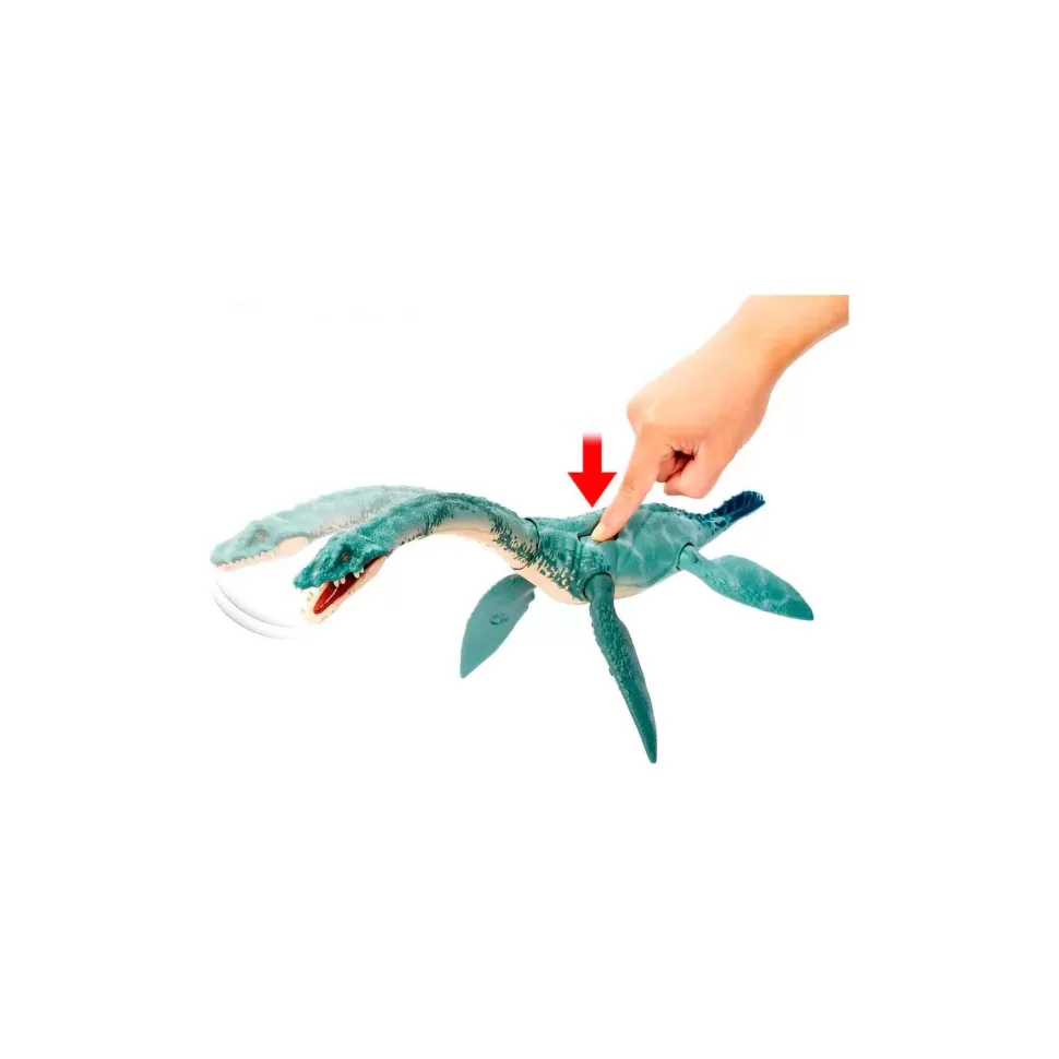 Jurassic World Figuras Y Minimundos^ Gigantic Tracker Elasmosaur Dinosaurio Juguete 4 Anos
