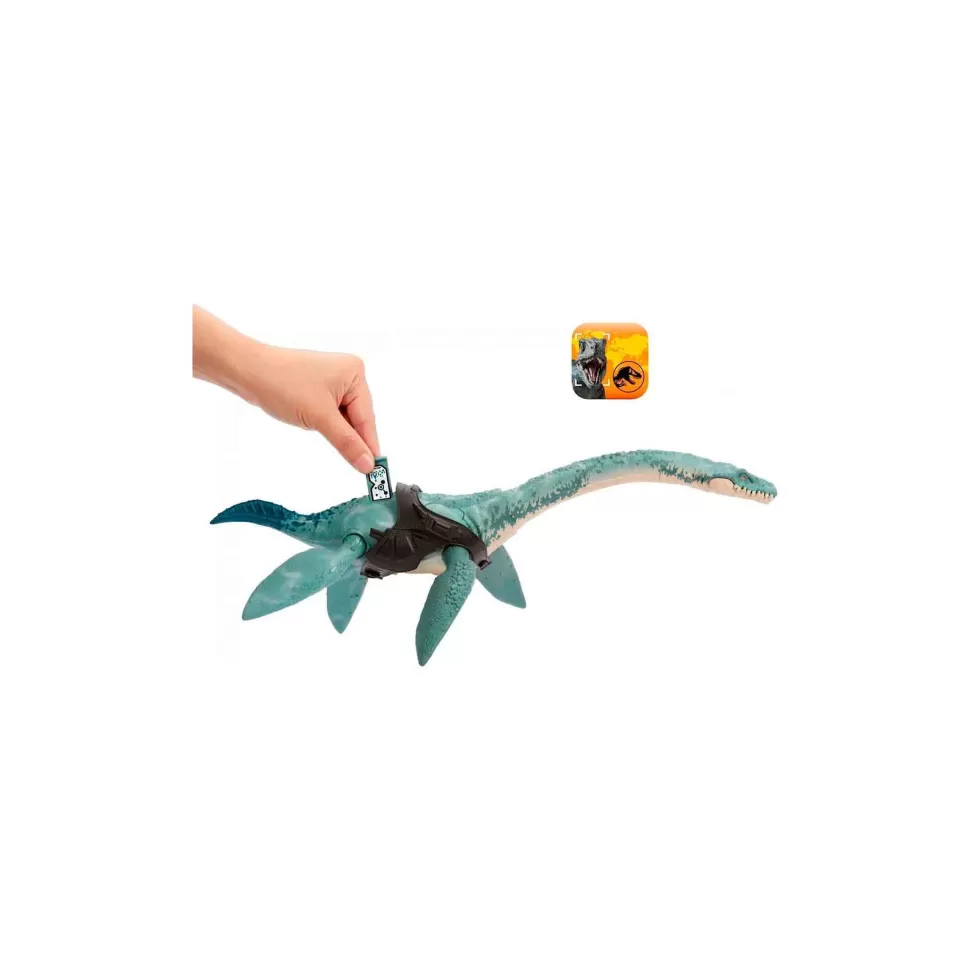 Jurassic World Figuras Y Minimundos^ Gigantic Tracker Elasmosaur Dinosaurio Juguete 4 Anos