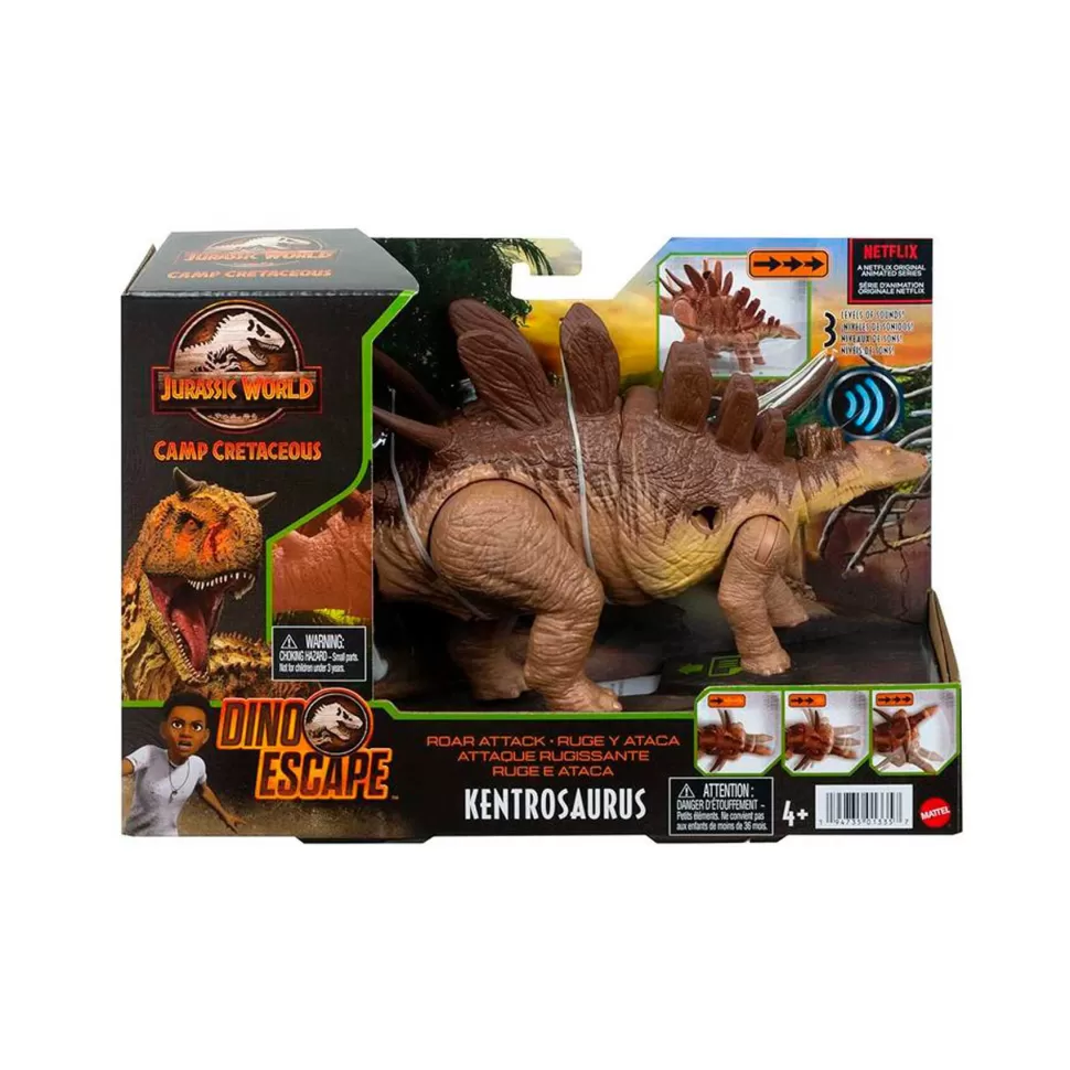 Jurassic World Figuras Y Minimundos^ Ruge Y Ataca Dinosaurio Kentrosaurus