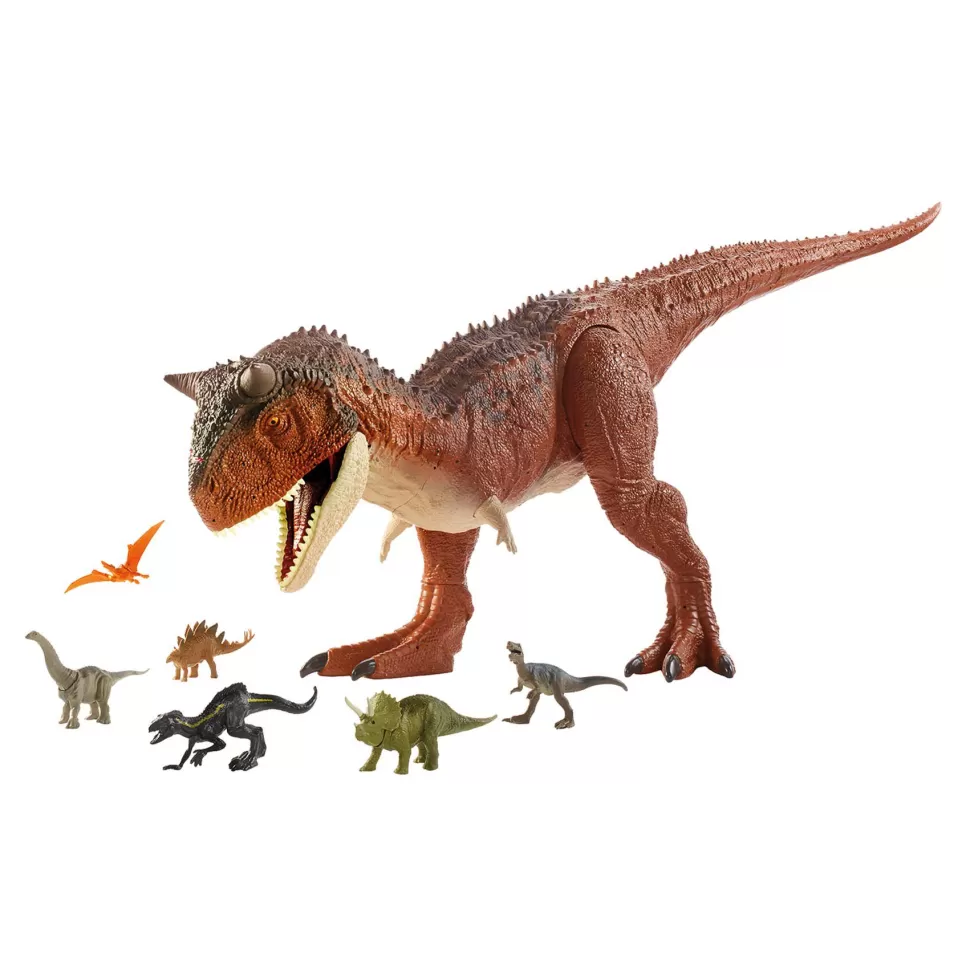 Jurassic World Figuras Y Minimundos^ Super Colosal Dinosaurio Carnotaurus