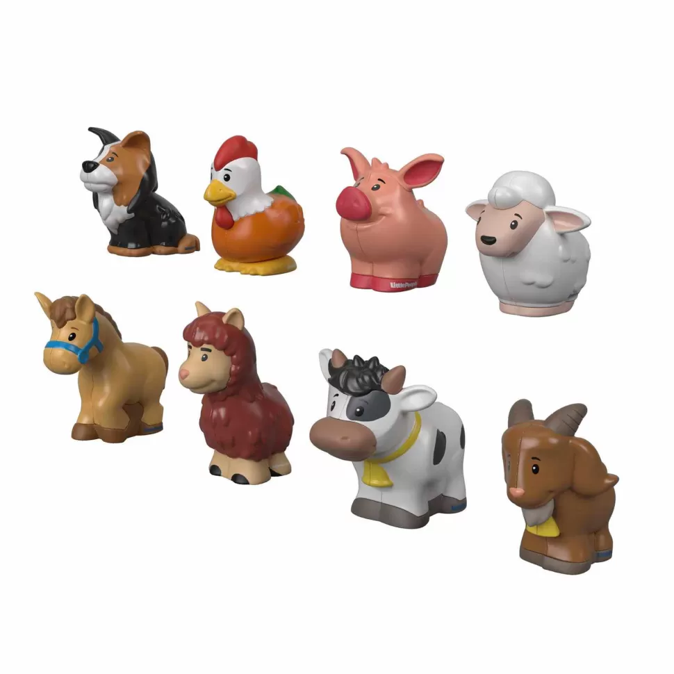 Fisher Price Little People Pack De 8 Figuras Animalitos De La Granja Juguetes Mattel Gfl21* Primera Infancia