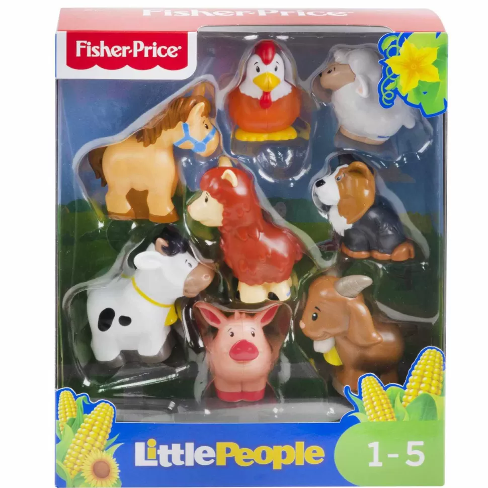 Fisher Price Little People Pack De 8 Figuras Animalitos De La Granja Juguetes Mattel Gfl21* Primera Infancia