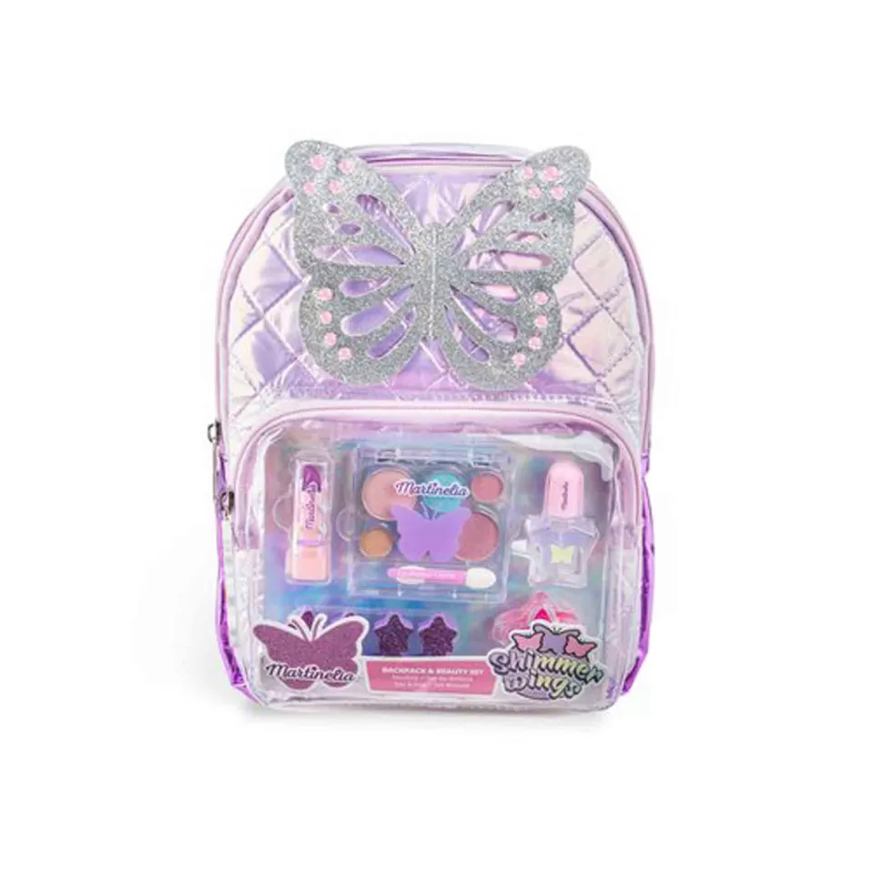 Martinelia Vuelta Al Cole^ Shimmer Wings Butterfly Mochila Maquillaje Y Manicura