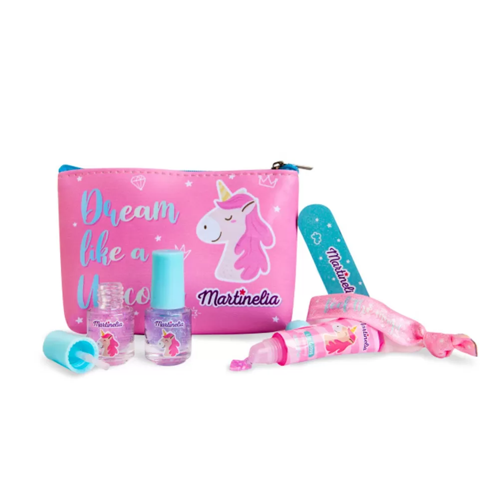 Martinelia Juguetes De Imitación Y Hogar^ Unicorn Kit De Maquillaje Con Mini Neceser