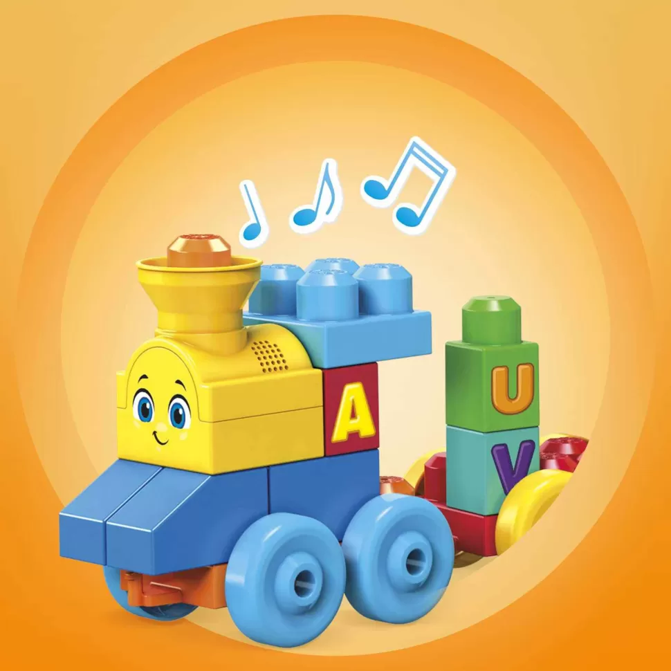 Mega Bloks Juegos De Construcción^ Tren Musical Abc Juguete De Bloques De Construcción