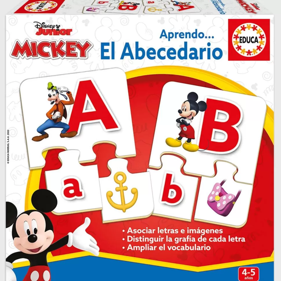 Educa Borras Mickey And Friends Aprendo El Abecedario* Puzzles Y Educativos