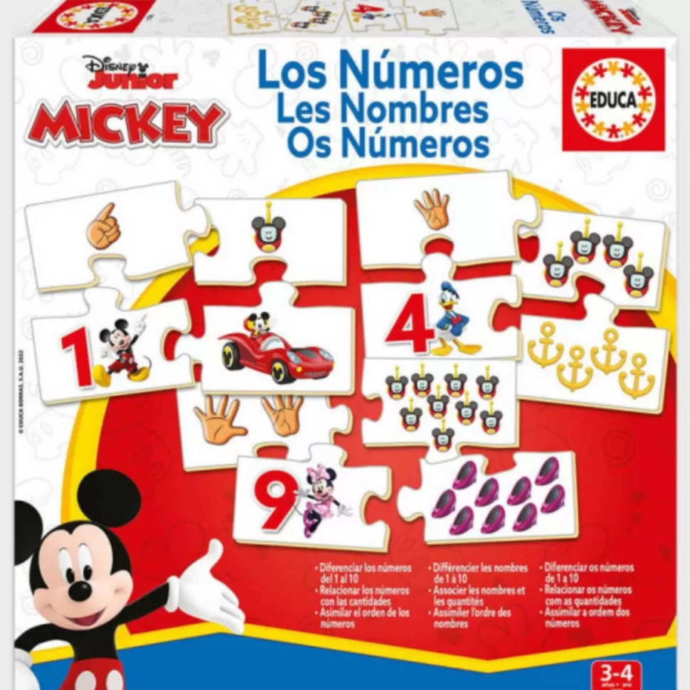 Educa Borras Puzzles Y Educativos^Mickey And Friends Aprendo Los Numeros