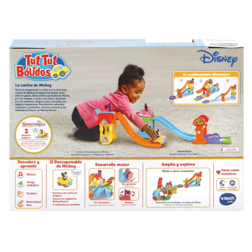 VTech Primera Infancia^Mickey Mouse Tut Tut Bolidos La Casita De Mickey | Juguete Infantil