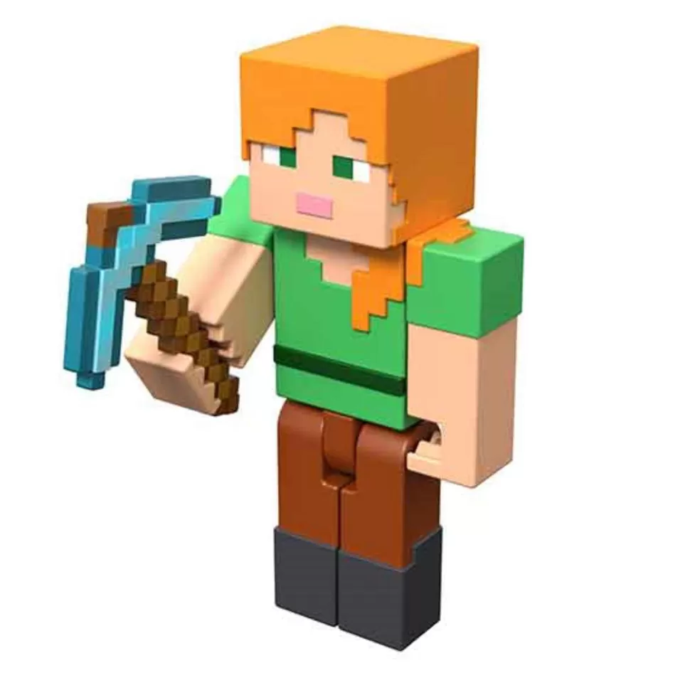 Minecraft Figuras Y Minimundos^ Figura Articulada Alex 8 Cm