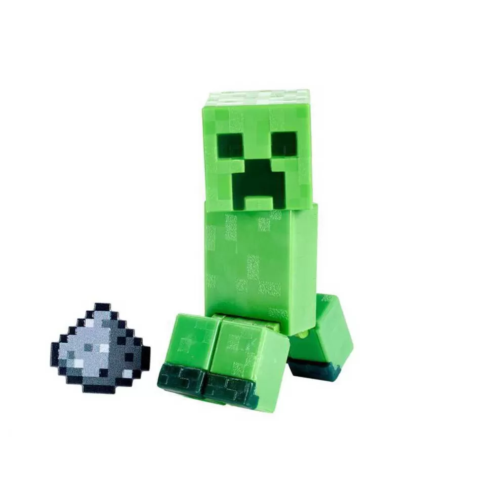 Minecraft Figuras Y Minimundos^ Figura Articulada Creeper 8 Cm