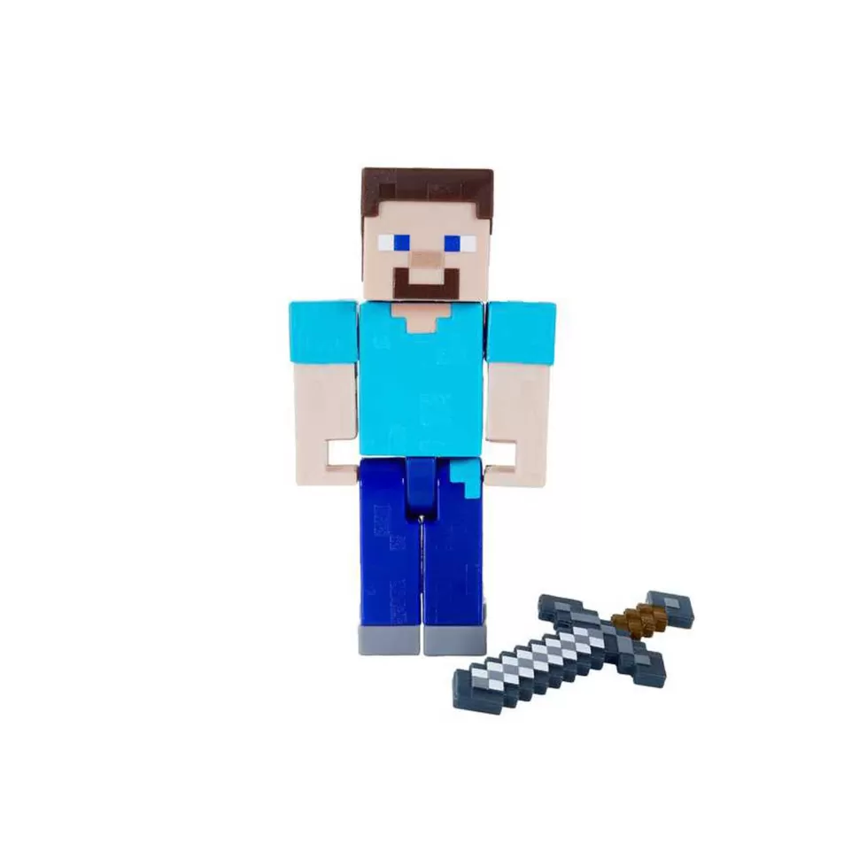 Minecraft Figura Articulada Steve 8 Cm* Figuras Y Minimundos