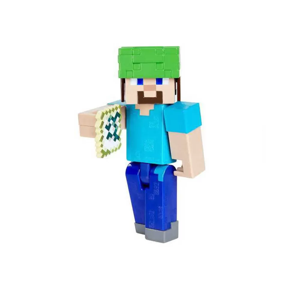 Minecraft Figura Articulada Steve Submarino 8 Cm* Figuras Y Minimundos