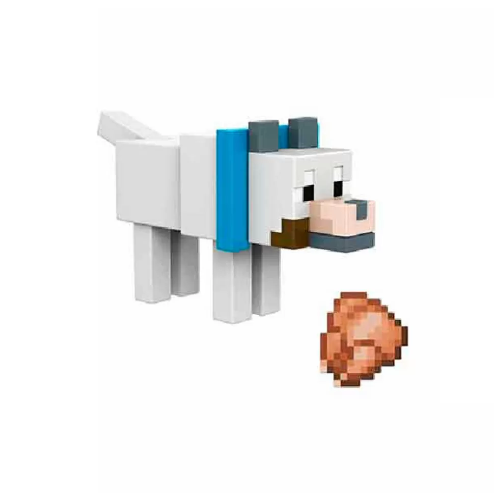 Minecraft Figura Articulada Wolf 8 Cm* Figuras Y Minimundos