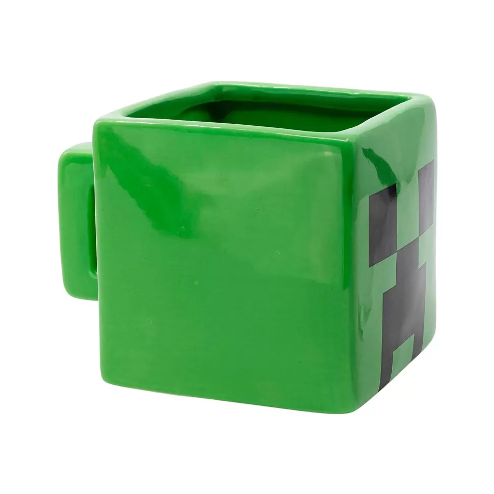 Minecraft Taza Ceramica 3D 440 Ml En Caja Regalo* Vuelta Al Cole