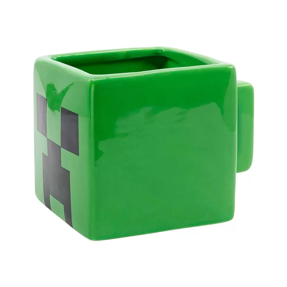 Minecraft Taza Ceramica 3D 440 Ml En Caja Regalo* Vuelta Al Cole