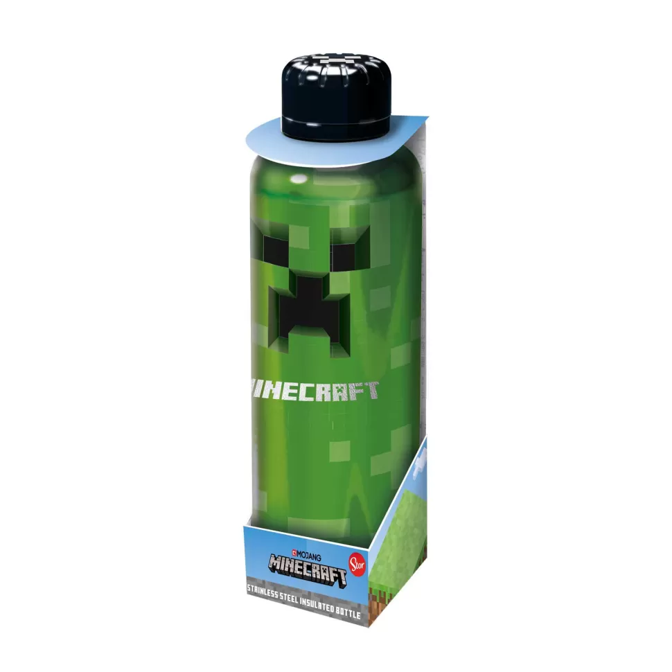 Minecraft botella Termo De Acero Inoxidable Creeper 515 Ml* Vuelta Al Cole