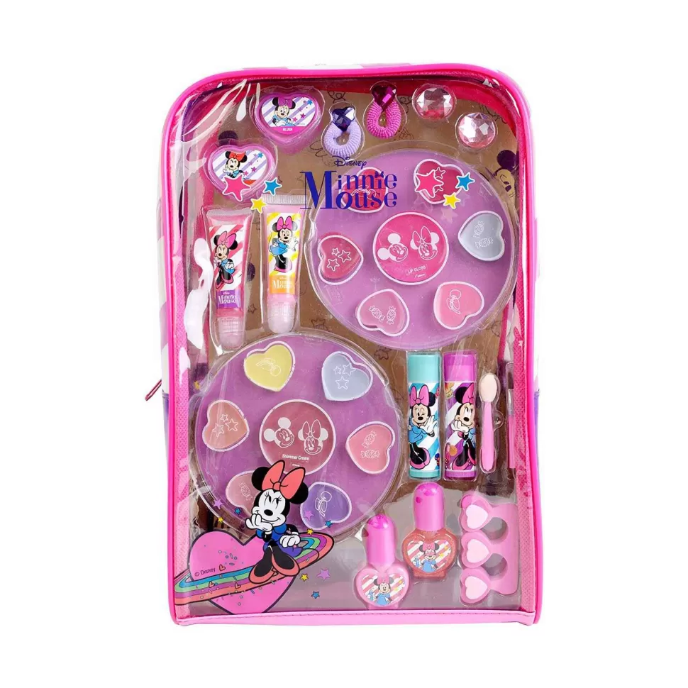 Minnie Juguetes De Imitación Y Hogar^ Mochila Maquillaje Set De Belleza