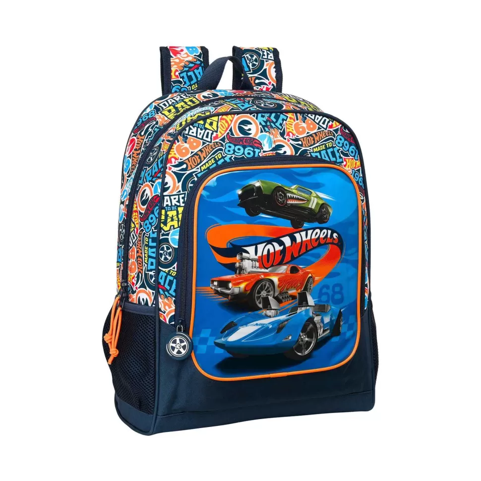 Hot Wheels Vuelta Al Cole^Mochila Adaptable A Carro 42 Cm