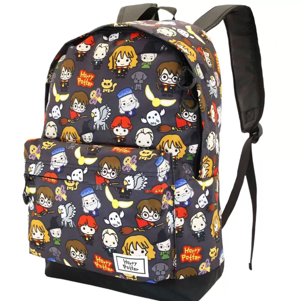 Harry Potter Mochila Hs Fan Charms Adaptable A Carro 41 Cm* Vuelta Al Cole