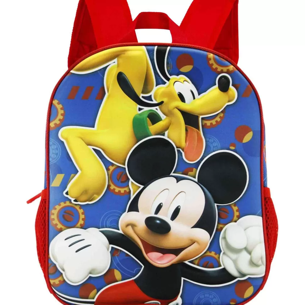 Mickey Mouse Club House Mochila Preescolar 3D Mickey Mouse Happy Friends 31 Cm* Vuelta Al Cole