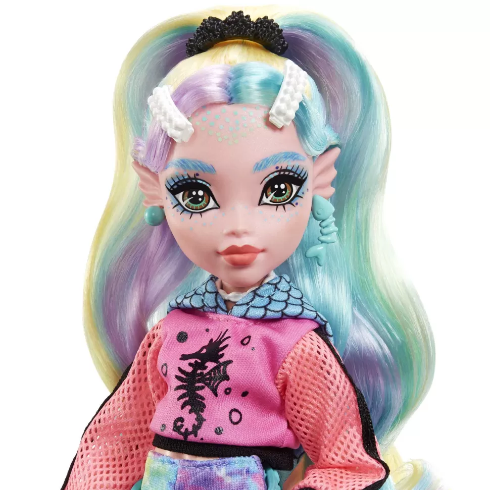 Monster High Muñecas^ Lagoona Blue Muneca Articulada Con Mascota Y Accesorios De Moda