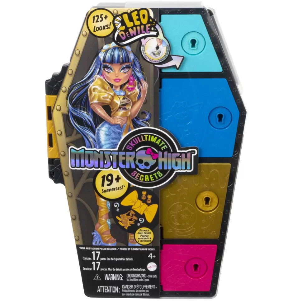 Monster High Skulltimate Secrets Cleo De Nile Muneca Con Armario Con 15 Accesorios Sorpresa De Moda* Muñecas