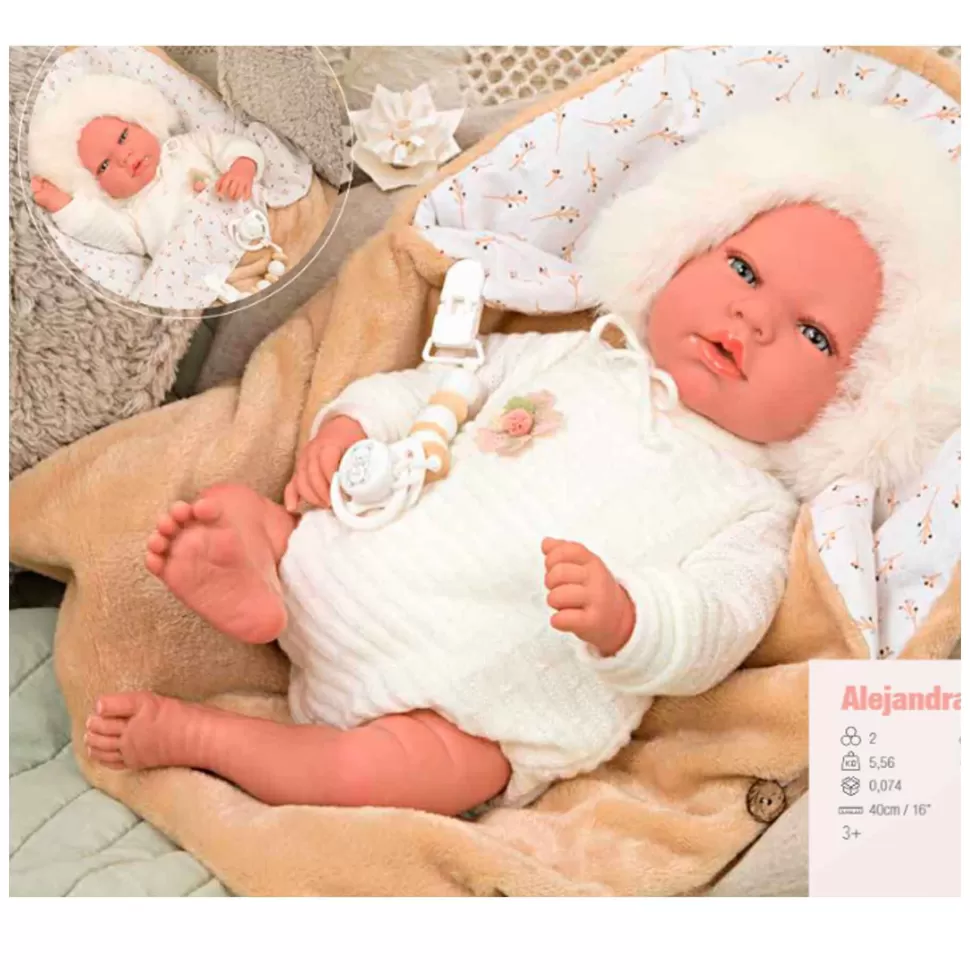 Muñecas Arias Reborn 40Cm Alejandra Beige* Muñecas