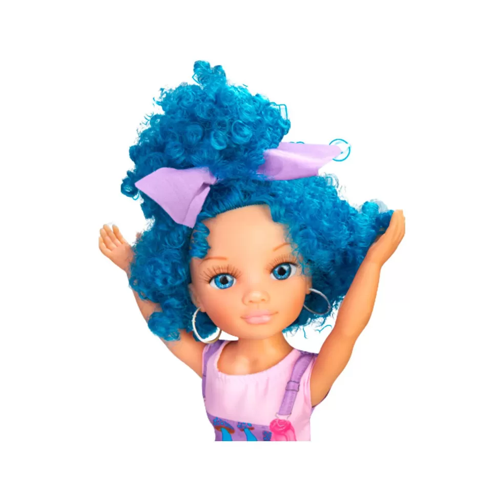 Nancy Curly Power Pelo Azul* Muñecas