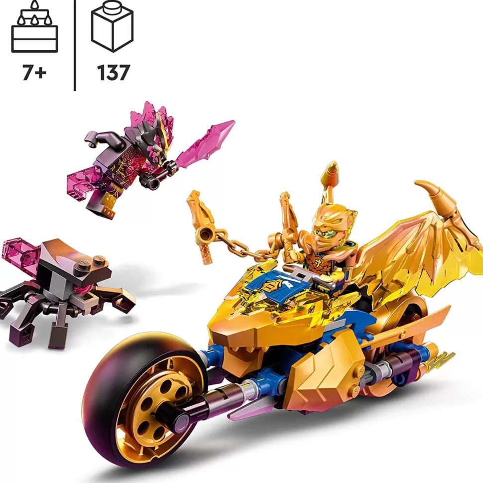 * Ninjago Moto Del Dragon Dorado De Jay 71768* Juegos De Construcción