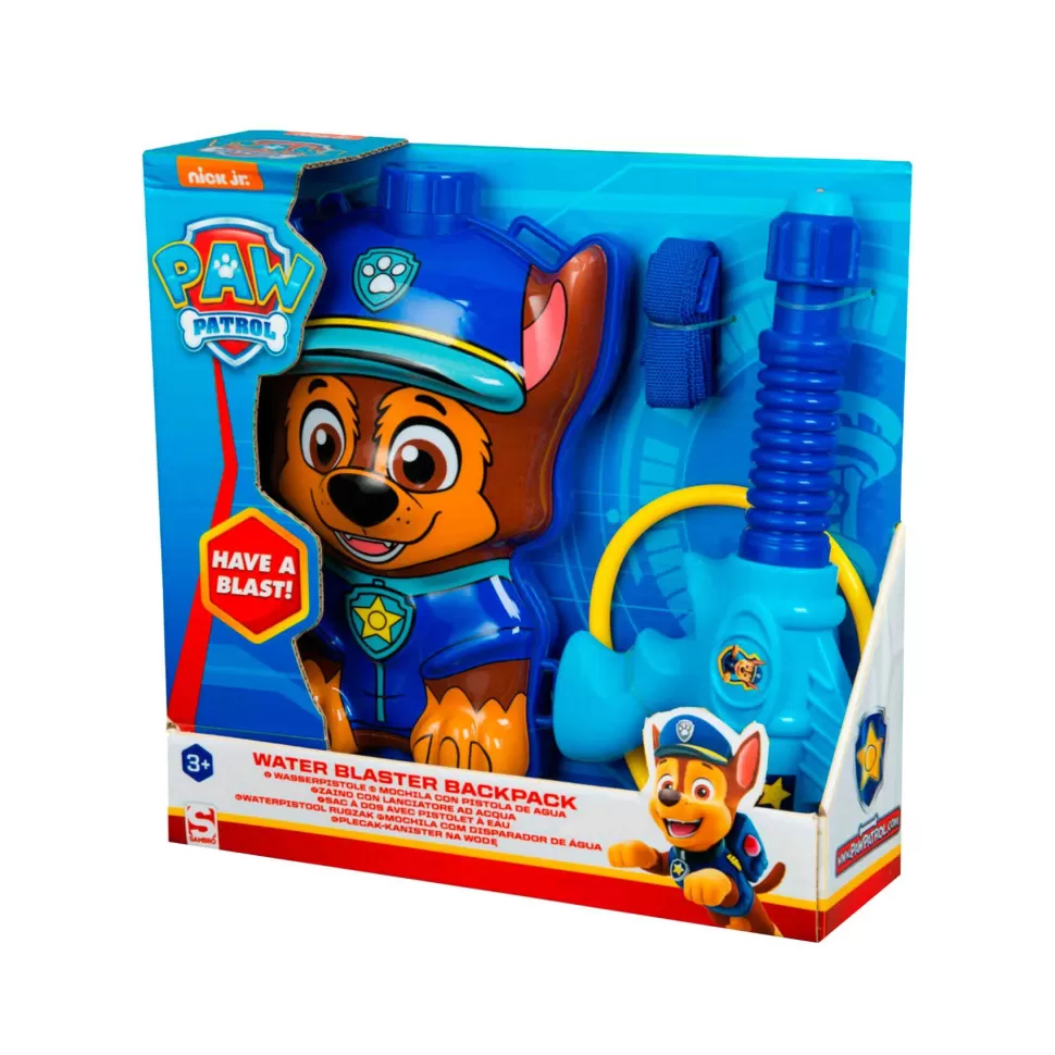 Patrulla Canina Paw Patrol Patrulla Canina Pistola De Agua Con Mochila Chase* Figuras Y Minimundos