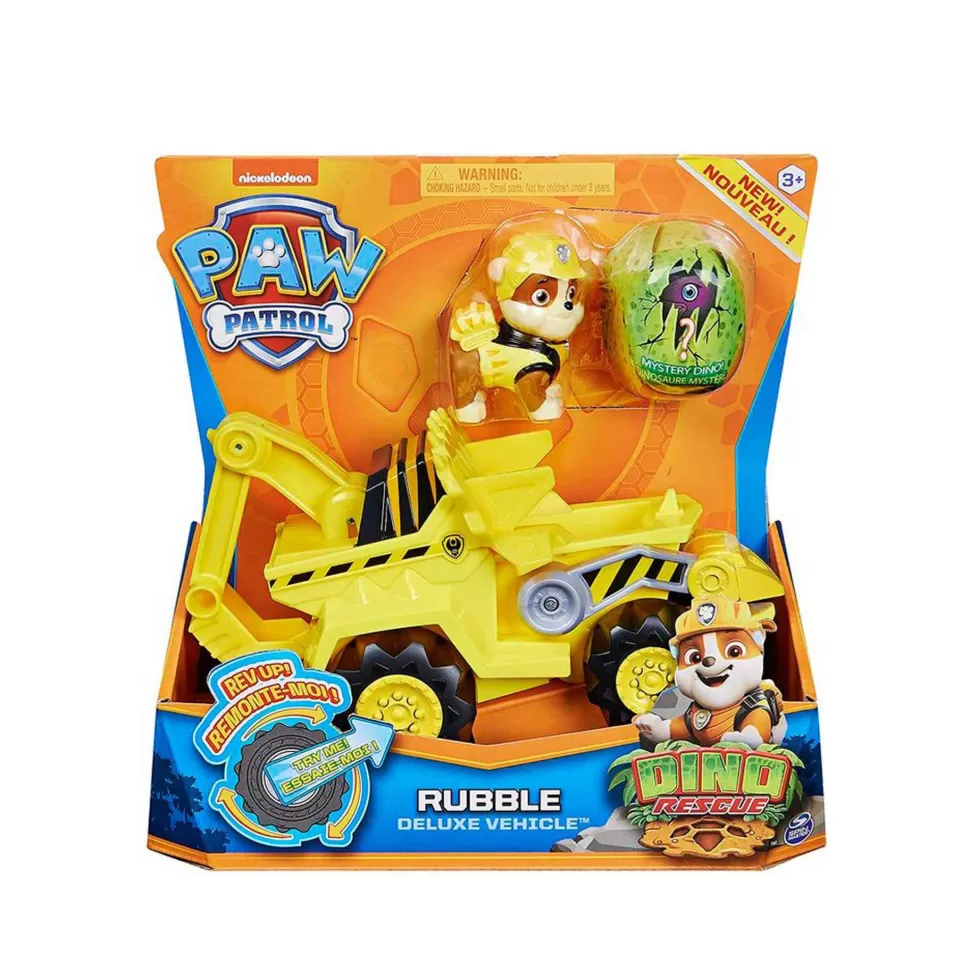 Patrulla Canina Paw Patrol Vehículos Y Radio Control^Patrulla Canina Vehiculo Deluxe Dino Rescue Rubble