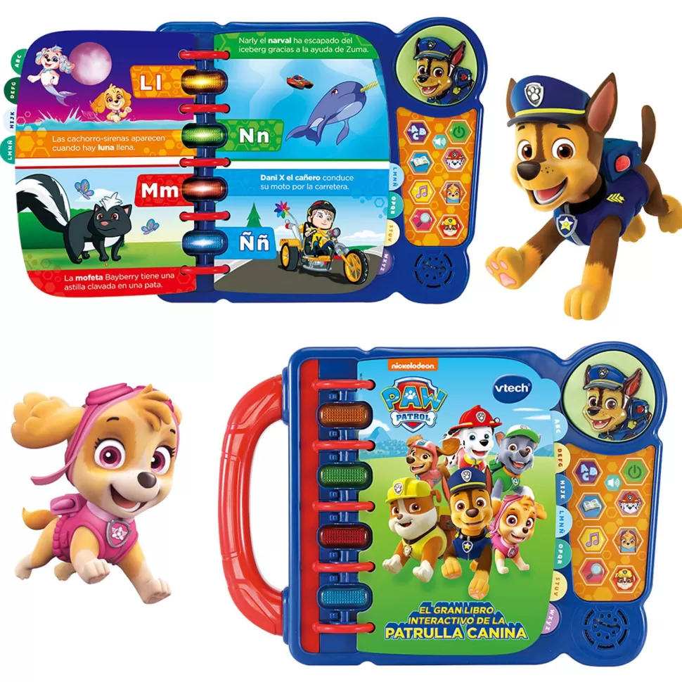 Patrulla Canina Paw Patrol Patrulla Canina Vtech El Gran Libro Interactivo* Juguetes Electrónicos