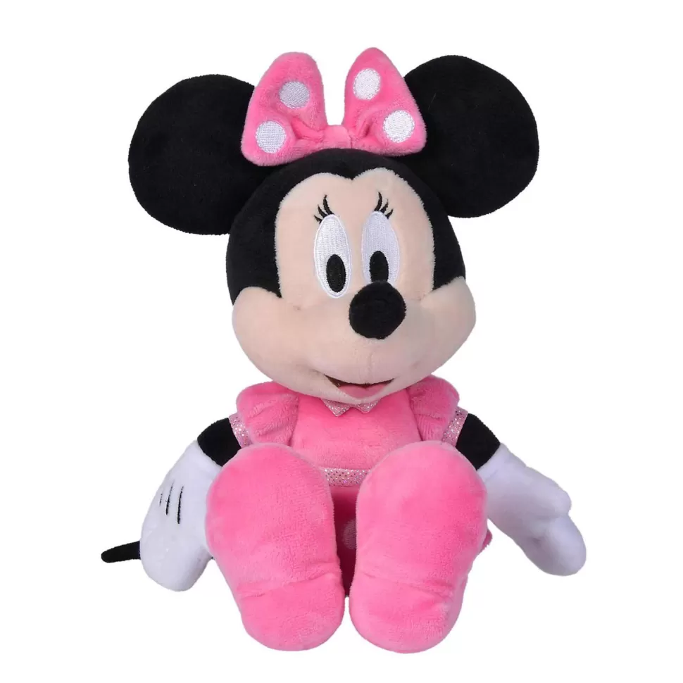 Minnie Peluche Con Vestido Rosa 25 Cm* Peluches